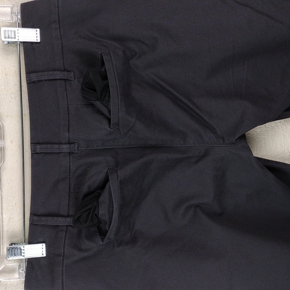 LOFT Outlet Petite Dark Gray Mid Rise Dress Bermuda Roll Shorts - Picture 12 of 13